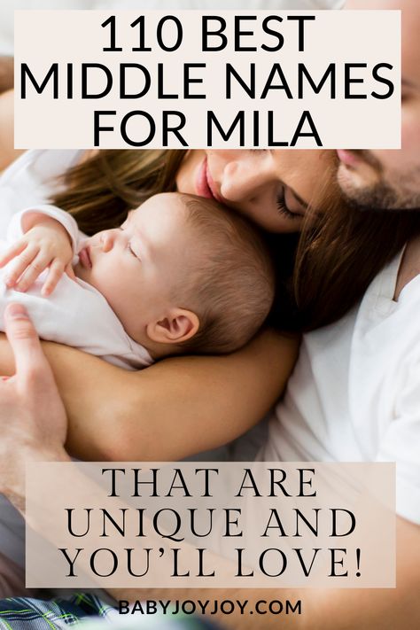 Choosing a middle name for your daughter can be just as important as selecting a first name! If you’re looking for the perfect middle name for your baby girl Mila, you may feel overwhelmed by the vast array of options available. In this article, we’ve compiled a list of the best middle names for Mila to help you find the one that perfectly suits your baby girl’s personality and style. Whether you’re looking for something traditional or modern, we’ve got you covered. 💓💫 #BabyGirlNames #Mila Mila Name, Sibling Names, Cool Middle Names, Middle Names For Girls, Middle Names, Her Personality, Middle Name, Cute Names, First Name