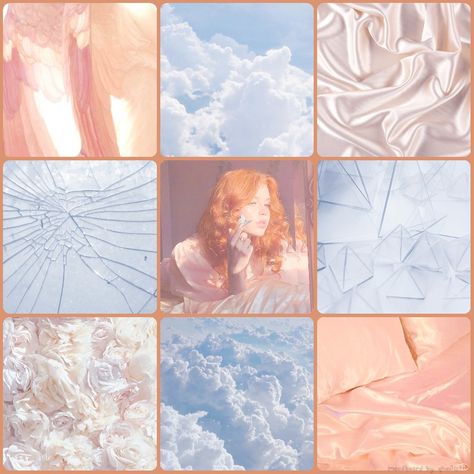 Angel Moodboard, F2u Moodboards, Blue Moodboard, Adopt Idea, Visual Aesthetics, Writing Art, Orange Aesthetic, Mood Board Inspiration, Mood Board Design