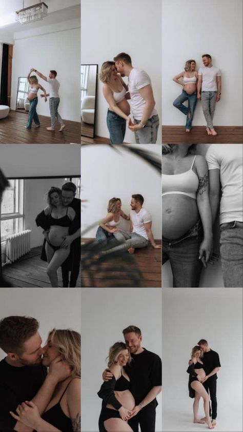 Maternity Photo Outfits Studio, Maternity Partner Photography, Maternity Photography Ultrasound Picture, Maternity Photo Shoot Clothing Ideas, Quirky Maternity Shoot, Maternity Photo Shoot Diy, Maternity Pictures Diy Ideas, Maternity Shoot Indoor Studio, Maternity Home Photoshoot Ideas