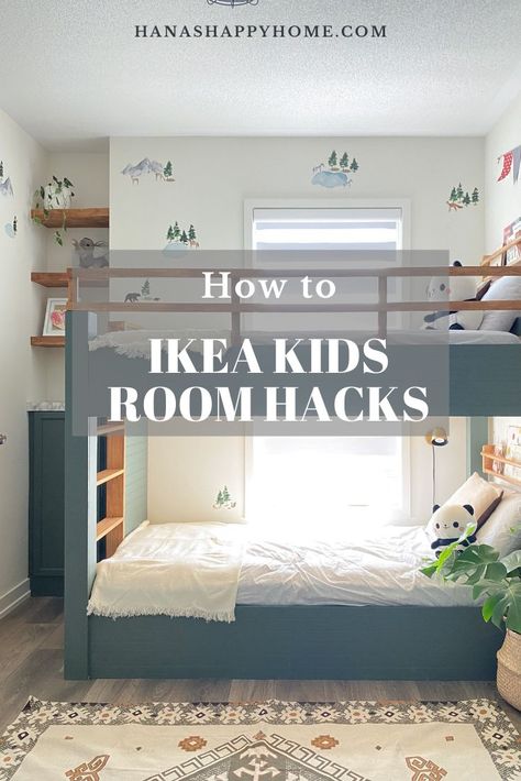 Mydal Ikea Hack Bed Ideas, Ikea Vitval Bed Hack, Ikea Kids Bed Hack, Smastad Ikea Hack Bed, Ikea Bunk Bed Ideas, Mydal Bunk Bed Hack, Ikea Mydal Bunk Bed Hack, Ikea Mydal Bunk Bed, Bunk Bed Girls Room