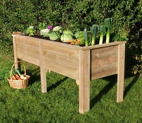 Garden Box Plans, Garden Bed Plans, Planter Box Plans, Raised Garden Bed Plans, Garden Beds Diy, Elevated Gardening, Vegetable Beds Raised, Raised Planter Boxes, Garden Boxes Raised