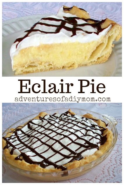 Eclair Pie, Eclairs Dessert, Yummy Pie, Perfect Pies, Sweet Pie, Delicious Pies, Köstliche Desserts, Instant Pudding, Hot Fudge