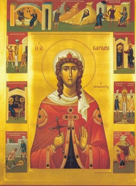 Jesus Christ Resurrection, St Barbara, Grace And Truth, Saint Barbara, Orthodox Catholic, Greek Tradition, Eastern Orthodox Church, Religious Painting, Orthodox Icon