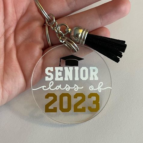 Creative Dream Co (@creativedreamcous) • Instagram photos and videos Senior Class Of 2023, Tshirt Printing Business, 2023 Graduate, Vinyl Acrylic, Cricut Explore Air Projects, Diy Graduation Gifts, Graduation Keychain, Graduation Crafts, Senior 2023