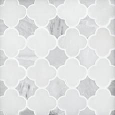 Royal White Carrara Quatrefoil Marble Mosaic Driftwood Stain, Carrara Marble Tile, Rectified Tile, Floor And Decor, Renovation Inspiration, Dream Kids, Polished Porcelain Tiles, Glamour Nails, Marble Mosaic Tiles