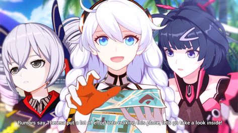 Kiana Mei Bronya, Honkai Impact 3rd, Honkai Impact, Star Rail, Roller Coaster, Anime Fanart, Game Art, Anime Art, Things To Come