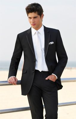 #DBBridalStyle Grooms attire black and white Black Groom Attire, Black Suit White Shirt, White Tie Wedding, White Tuxedo Wedding, Wedding Suits Men Black, Black Groom, White Tux, Black And White Suit, Mens Wedding Attire