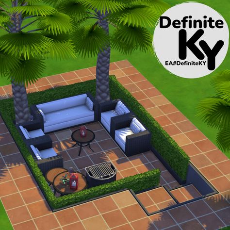 Sims Patio Ideas, Sims 4 One Story House Floor Plan, Sims 3 Builds, The Sims House Ideas, Sims 4 Home Ideas, Sims 4 Garden Ideas, The Sims 4 Building Ideas, Sims 4 Backyard Ideas, Houses Sims 4