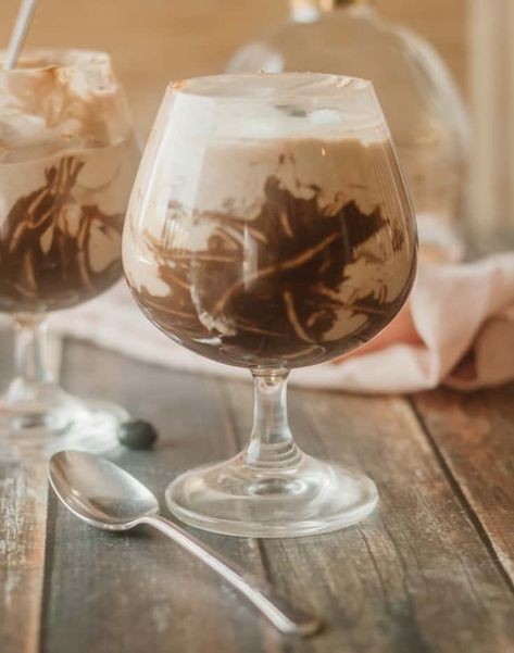 Chocolate Bourbon Mousse, Boozie Desserts, Bourbon Mousse, Banana Pudding Custard, Bourbon Dessert, Type Of Chocolate, Bourbon Chocolate, Boozy Treats, Pudding Custard