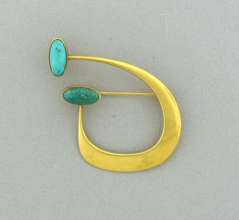 Mid Century Modern Jewelry, Bijoux Art Nouveau, Scandinavian Jewelry, Art Jewelry Contemporary, Modernist Jewelry, Gold Brooch, Mid Century Jewelry, Unusual Jewelry, Fabulous Jewelry