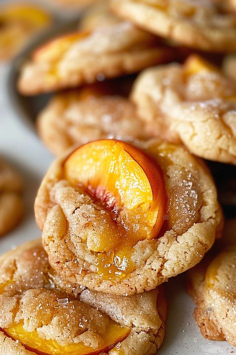 Peach Easy Recipes, Peaches Recipes Easy, What To Do With Extra Peaches, Fresh Peach Cookies, Irresistible Peach Cobbler Cookies, Easy Summer Cookies, Monk Fruit Cookies, Desserts With Peaches, Peach Desserts With Fresh Peaches