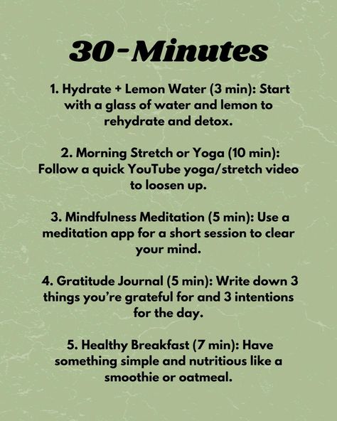 Mornings feeling rushed? Start your day stress-free with a 15, 30, or 60-minute routine that fits your schedule. ⏰ Whether it’s a quick stretch or a full yoga session, these simple steps will set you up for success. Which routine works best for you? Comment below! 👇 For more tips and tools to elevate your mornings, visit The Halcyon Era on Etsy (linked in bio)! 🌿✨ Morning Stretches, Meditation Apps, Clear Your Mind, Yoga Stretches, Lemon Water, Yoga Session, Mindfulness Meditation, Gratitude Journal, Mindfulness