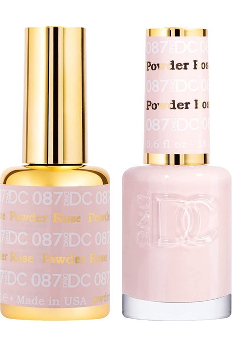 DND DC GEL DUO 087 ROSE POWDER Nude Gel Polish, Nail Polish Shades, Rose Powder, Dnd Gel Polish, Nude Nail Polish, Nude Nail, Shades Of Beige, Cute Acrylic Nails, Nude Nails