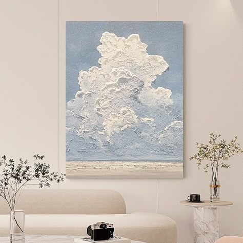 TITLE: White cloud wall art,white 3d wall art,abstract art Painting,minimalist wall art,Indigo art,maximalist decor,sky wall art,night sky Painting * 100% HAND PAINTED: Original abstract painting by artist Zhouming Wu. Welcome to my shop 18 Oil Painting Art is an art gallery offering hand painted artworks. We focus on the original, pure art hand-drawn, in line with the personalized custom design of delicate art works. Your painting will be created spontaneously, fresh and vibrant. The size and c Blue Entryway, Entryway Contemporary, Indigo Art, Cloud Wall Art, 달력 디자인, Cloud Wall, Night Sky Painting, Abstract Cloud, Paint Inspiration