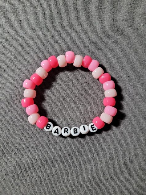 Punk Kandi Bracelets, Pink Kandi Bracelet, Mcr Kandi Cuff, Barbie Barbie Movie, Plur Bracelets Kandi, Emo Kandi Cuff, Barbie Barbie, Barbie Movie, Kandi Bracelets