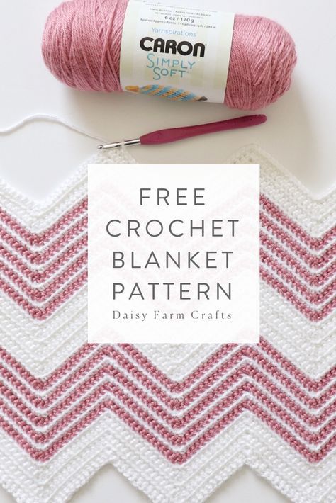 Free Crochet Blanket Pattern - Front Loop Chevron Blanket Uncinetto Zig Zag, Chevron Crochet Blanket Pattern, Chevron Crochet Patterns, Zig Zag Crochet, Crochet Blanket Chevron, Crochet Throw Pattern, Chevron Crochet, Chevron Blanket, Crochet Afgans