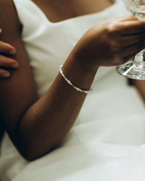 Excited to toast to the start of wedding season. I’ve been tagged in more and more photos of lovely brides and it fills my heart every time. Brides, this stunning pearl and gemstone bracelet is the perfect addition to your “I do’s” and if you need any help with styling I’d love to help! Let the celebrations begin! 💍🥂 #BridalBeauty #WeddingSeason” Unique Bridal Jewelry, Bridal Bracelet, Bridal Beauty, More And More, Gemstone Bracelet, The Start, Wedding Season, Pearl Beads, Pearl Jewelry