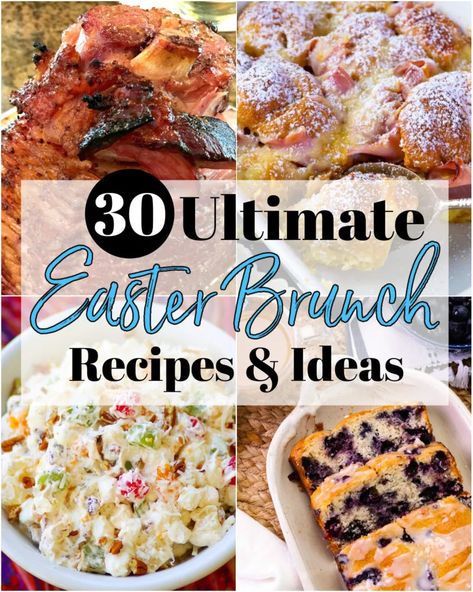 Easter Brunch Ideas, Easter Brunch Recipes, Easy Easter Brunch Recipes, Breakfast Casserole French Toast, Easy Easter Brunch, Brunch Sides, Easter Brunch Menu, Breakfast Cupcakes, Easter Lunch