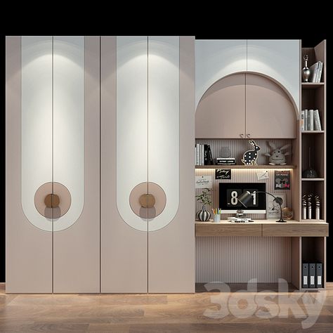 Furniture for a children 0481 - Wardrobe - 3D Models - 3DSKY Luxury Wardrobe Door Designs, Luxury Wardrobe Design, Wardrobe Shutter Design, Sliding Wardrobe Designs, Modern Closet Designs, Kids Bedroom Furniture Design, Modern Wardrobe Design, Wardrobe Design Ideas, Wardrobe Design Modern