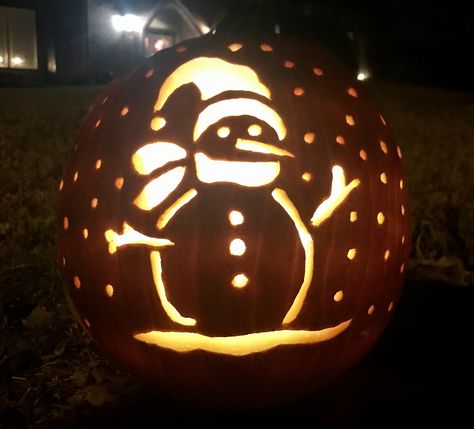 Christmas Pumpkin Carving, Christmas Pumpkins, Pumpkin Carvings, Carved Pumpkin, 12 December, Pumpkin Crafts, Favorite Holiday, Pumpkin Carving, Trunk