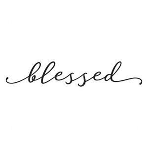 Blessed Tattoo Designs For Women, Blessed Tattoo Font, Blessed In Cursive, Blessed Tattoo Design, Blessed Font, Blessed Tattoo Ideas, Blessed Tattoo, Blessed Tattoos, Wörter Tattoos