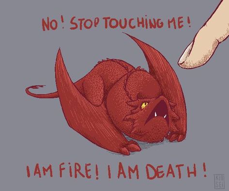 I want a little Smaug!!! Like the little miniature dragons in Harry Potter xP Thranduil, Jrr Tolkien, Cute Dragons, Legolas, Geek Out, Red Dragon, Dragon Art, Middle Earth, Creature Art