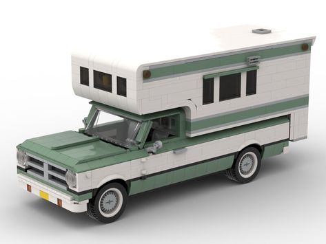 Lego Camper Van, Lego Camper, Lego Auto, Lego Vehicles, Lego Truck, Construction Lego, Micro Lego, Lego Craft, Lego Creative