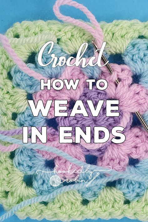 Crochet Ends Weave, How To Sew In Ends Crochet, How To Hide Yarn Ends In Crochet, How To Weave In Ends Crochet, Crochet Ends, Practical Crochet, How To Weave, Sew In Weave, Crochet Chain