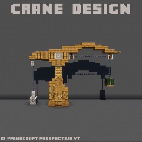 Minecraft Create, Minecraft House Tutorials, Crane Design, Minecraft Wallpaper, Minecraft Inspo, Minecraft Decorations, Minecraft House Designs, Ideas Minecraft, Cool Minecraft