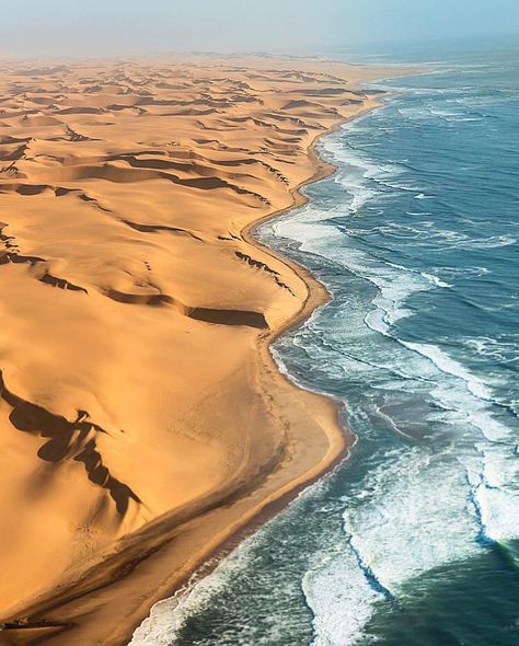 Namibia Namibia Desert And Sea, Namibia Aesthetic, Countries Aesthetic, Namibia Desert, Namibia Travel, Namib Desert, Samos, Beautiful Places On Earth, Beautiful Places In The World