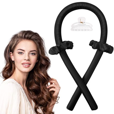 Diy Hair Rollers, Curlers For Long Hair, No Heat Hair, Heatless Curling Rod Headband, Curling Rod Headband, Heatless Curling Rod, Curls Without Heat, No Heat Hair Curlers, Heatless Curling