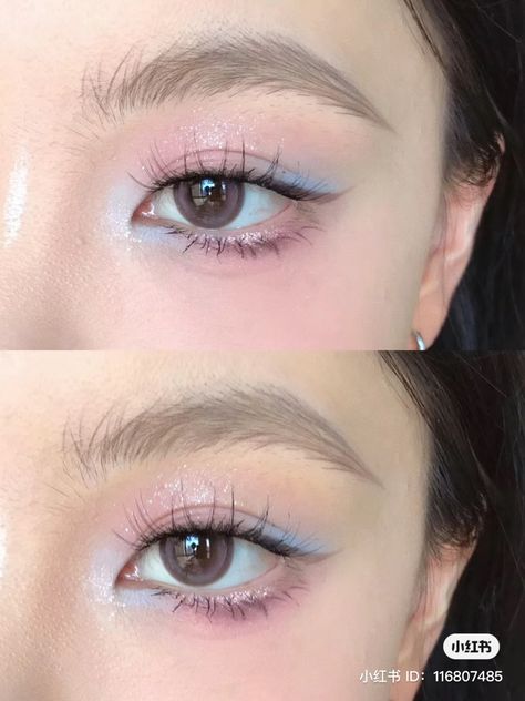 Kokomi Makeup, Seventeen Makeup, Goddess Makeup, Cute Eye Makeup, Makeup Advice, Korean Eye Makeup, Makeup Accesories, Ethereal Makeup, Asian Eye Makeup