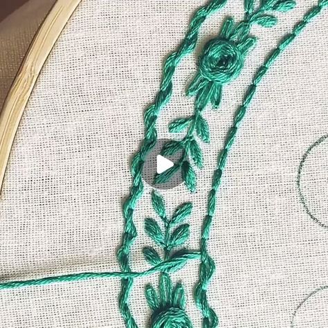 Brenna Allsuch on Instagram: "This stitch is called a laced back stitch and gives the appearance of a twisted rope. It makes a nice border if you’re tired of the old back stitch! I used a full 6-ply thread for this. I’m stitching onto cotton and I use the Pilot Frixion pen to draw my design. The song is Pancakes by Jeff Kaale. #embroidery #embroiderytutorials #threadypulse #lacedbackstitch #nicegirlsneedleclub #needleworksociety #makersgonnamake #handstiched #handsandhustle #handembroidery #modernembroidery #contemporaryembroidery #fiberart #dmcembroidery #broderie #embroideryinstaguild #threadypulsetutorial" Rope Stitch Embroidery Designs, Pilot Frixion Pens, Frixion Pens, Pilot Frixion, Contemporary Embroidery, The Pilot, Modern Embroidery, Back Stitch, Embroidery Tutorials