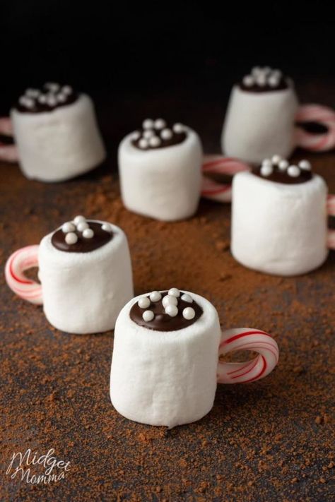 Hot Chocolate Marshmallow Cups are seriously the cutest winter treat ever! What… in 2021 | Hot chocolate marshmallows, Christmas hot chocolate, Marshmallow christmas treats Toasted Marshmallow Hot Chocolate, Marshmallow Christmas Treats, Hot Chocolate Decor, Hot Cocoa Cups, Marshmallow Cups, Cocoa Cups, Hot Chocolate Cookies Cups, Big Marshmallows, Hot Chocolate Party