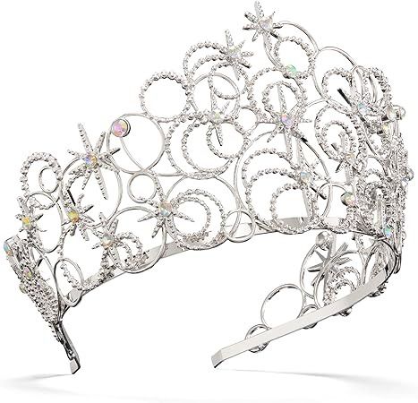 Amazon.com: Wicked Glinda's Bubble Crown : Toys & Games Glinda Crown, Movie Crafts, Christmas Tree Inspo, Silver Tiara, Figure Photography, Bubble Wands, Kids Gift Guide, 25th Birthday, Halloween Cosplay