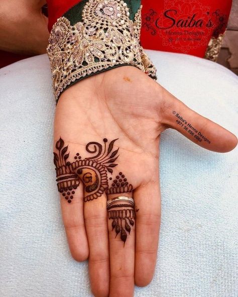 Easy Mehndi For Groom For First Karva Chauth - ShaadiWish Masculine Henna, Mens Mehndi, Henna For Boys, Men Henna Tattoo, Karva Chauth Mehndi Designs, Traditional Mehndi Designs, Henna Designs For Men, Mehndi Designs Bridal Hands, Basic Mehndi