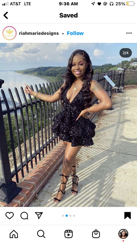 Black Birthday Dress Aesthetic, Short Birthday Dress Sweet 16, Black Short Hoco Dress, Summer Sweet 16 Dresses, Sweet 16 Black Girls Dresses, Short Homecoming Dresses Black Women, Homecoming Dresses Black People, Short Sweet 16 Dresses, Sweet 16 Looks