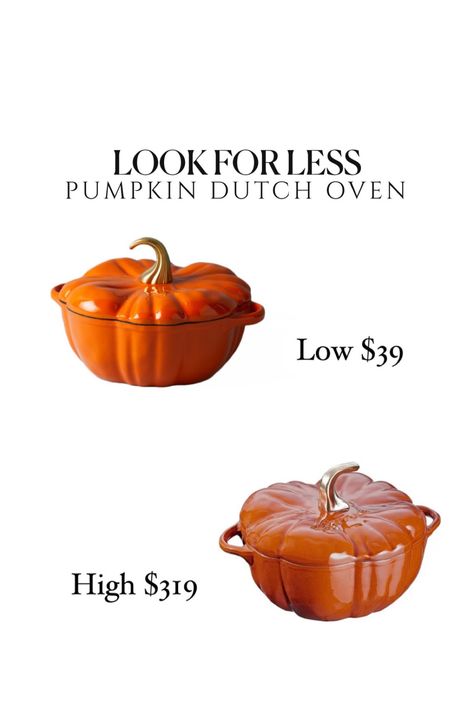 4qt Cast Iron Pumpkin Dutch Oven curated on LTK Pumpkin Dutch Oven, Ceramic Dutch Oven, Pumpkin Recipe, Gold Pumpkins, Cast Iron Dutch Oven, Diy Ceramic, Dutch Oven, Pumpkin Recipes, Apartment Ideas