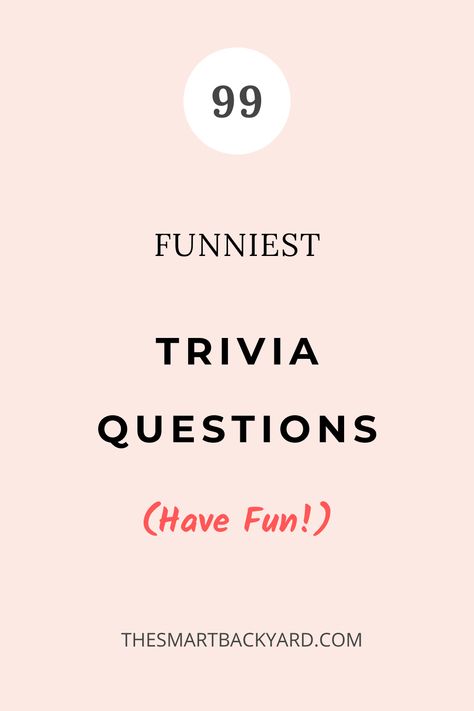 Looking for #funny #trivia #questions? This article has the best entries for you. Have fun! Womens Trivia Questions, Best Trivia Questions And Answers, Random Trivia Questions And Answers, Trivia Questions And Answers For Adults, Funny Trivia Questions And Answers, Fun Trivia Questions And Answers, Trivia Questions For Adults, Funny Trivia Questions, Questions To Ask People