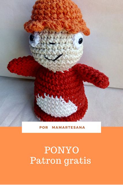 YA PUEDES HACER LA BELLA SIRENA PONYO! Ponyo Crochet, Hayao Miyazaki, Miyazaki, Crochet Hats, Crochet, Hats