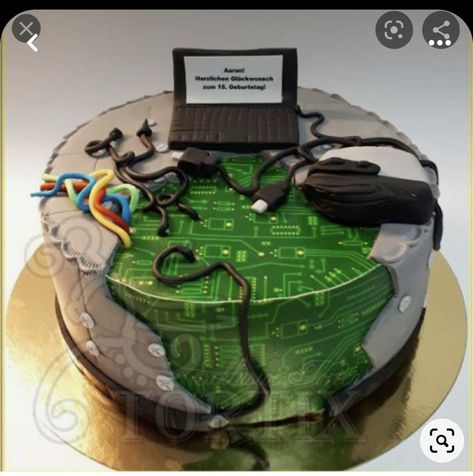 Computer Cake, Cake For Husband, Funny Birthday Cakes, 40th Birthday Cakes, Birthday Cakes For Men, Boy Birthday Cake, Novelty Cakes, Graduation Cakes, Grooms Cake