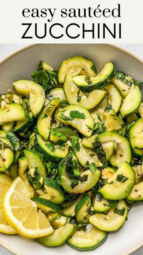 Make this easy sautéed zucchini recipe when you want a healthy side dish the whole family will love. It’s easy to make and full of fresh flavors! Sauteed Zucchini Recipes, Tabouli Salad Recipe, Best Broccoli Recipe, Fresh Green Bean Casserole, Oven Roasted Butternut Squash, Sautéed Zucchini, Parmesan Roasted Broccoli, Roasted Rainbow Carrots, Zucchini Side Dishes