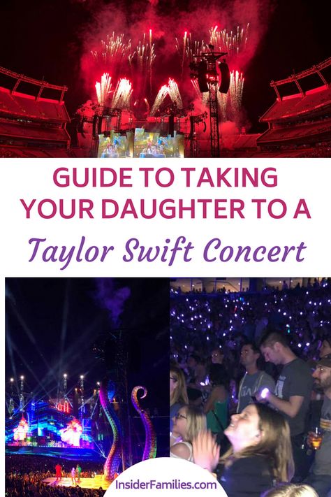 Thinking of taking your daughter to a Taylor Swift concert? Here's what you need to know before you go! How to get your tickets pre-sale and more. #TaylorSwift #ReputationTour #concerts Taylor Swift Concert Scavenger Hunt Clues, Bracelets For Taylor Swift Concert, Taylor Swift Concert Ticket Gift Ideas, Eras Tour Movie Night Ideas, Surprise Taylor Swift Tickets, What To Take To A Concert, Taylor Swift Concert Surprise Ideas, How To Get Taylor Swift Tickets, Girls Taylor Swift Concert Outfit Kids