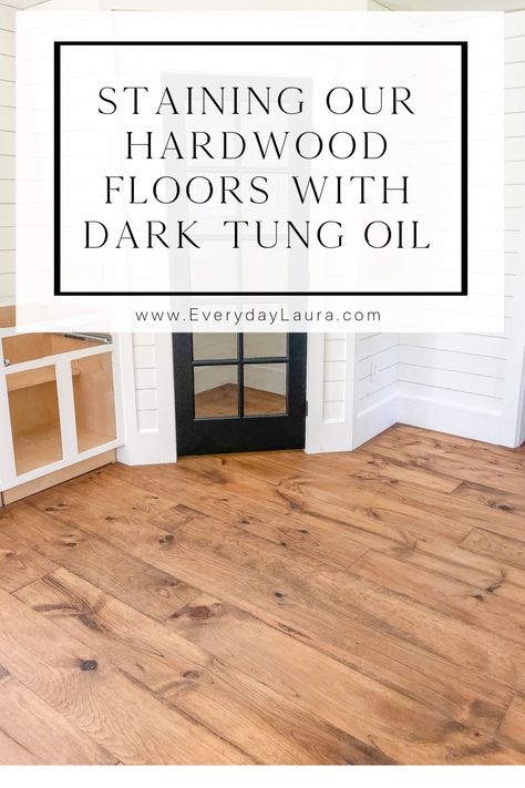 Staining Hardwood Floors, Dark Stained Wood Floors, Light Stained Wood, Staining Wood Floors, Diy Hardwood Floors, Pine Wood Flooring, Real Milk Paint, Dining Room Floor, Stain On Pine