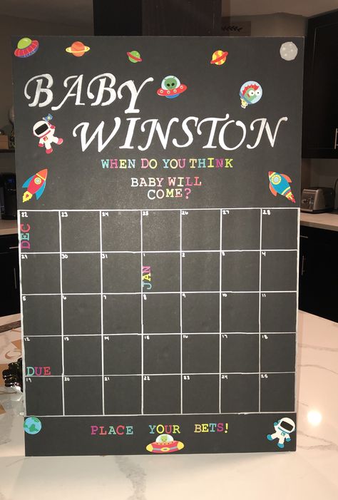 Fun baby shower game. Guess the the day baby will be born, whose ever closest will in a prize! Baby Due Date, Baby Due, Fun Baby Shower Games, Fun Baby, Due Date, Baby Shower Game, Baby Shower Games, Shower Ideas, Thinking Of You