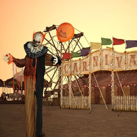 Haunted Circus, Black Pantsuit, Creepy Carnival, Halloween Circus, Circus Tent, Halloween Yard Decorations, Halloween Yard, Halloween Displays, Circus Theme