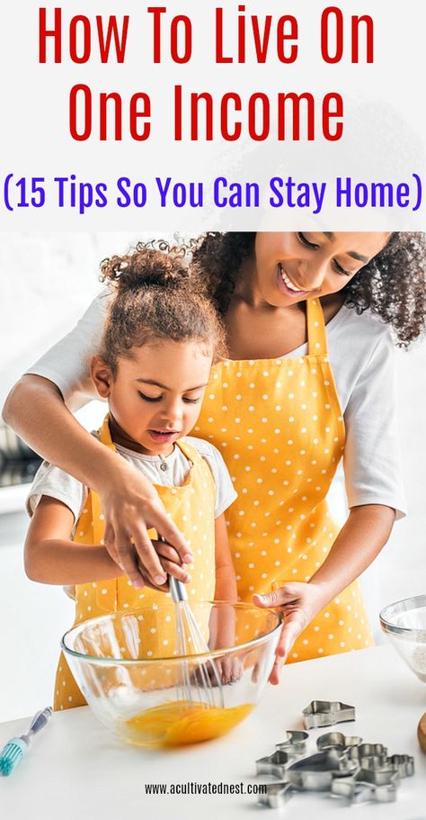 How To Live On One Income - check out these 15 tips for living on one income from a Stay At Home Mom.. Your family can not only survive on one income but you can actually THRIVE and enjoy living on one income. SAHM, living on one income, budgeting, money saving tips #frugalliving #moneysavingtips #acultivatednest Live On One Income, Grocery Savings Tips, Money Printables, Manage Money, Grocery Savings, Financial Fitness, Frugal Lifestyle, Thrifty Living, Best Money Saving Tips