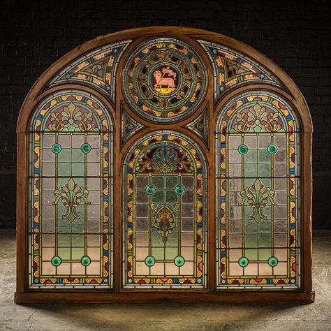 Giant Stained Glass Window, Miniature Stained Glass Window, Large Stained Glass Window, Stained Glass Window Tattoo, Stained Glass Victorian, Tiffany Stained Glass Windows, Frank Lloyd Wright Stained Glass, Stained Windows, Stained Glass Tattoo