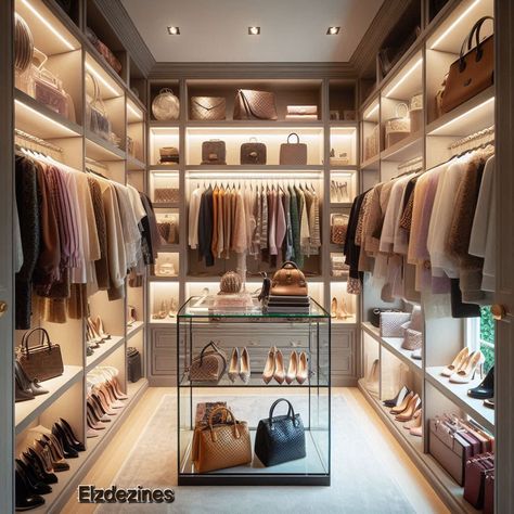 Walking Closets, Heels And Bags, Closet Spaces, Pink Closet, Walking Closet, Dream Closet Design, Beautiful Closets, Closet Design Layout, Wealthy Lifestyle