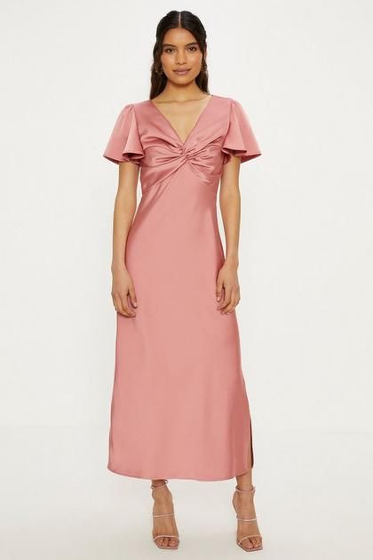 Women's Dresses | Shop Women's Dresses | Oasis Fashion UK Light Pink Bridesmaid Dresses, Dusty Pink Bridesmaid Dresses, Conscious Clothing, Chinese Fancy Dress, Midi Bridesmaid Dress, Bridesmaid Dress Collection, Dusty Rose Bridesmaid Dresses, Dresses Satin, Oasis Dress